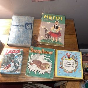 Lot of 5 Vintage Children’s Fiction Hardcover Books